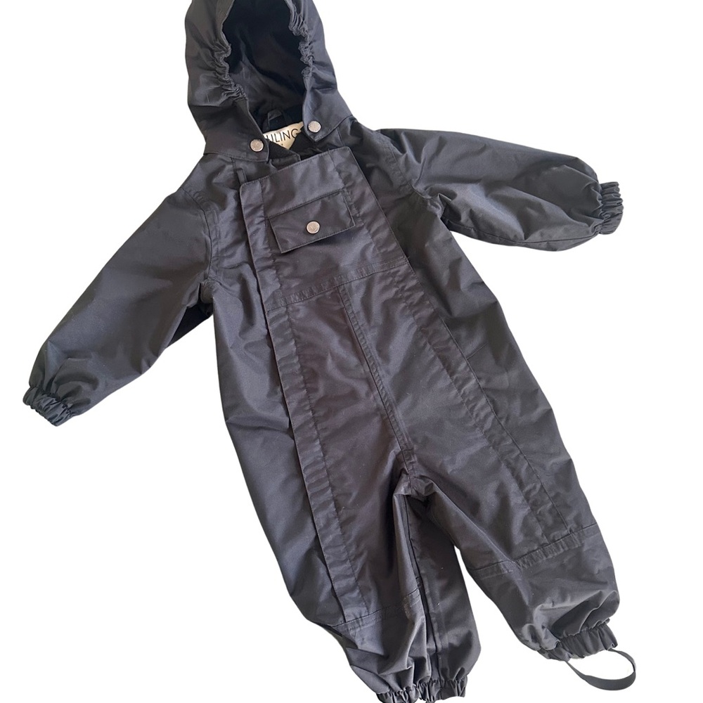 Kuling All Black Baby Coverall Snowsuit
